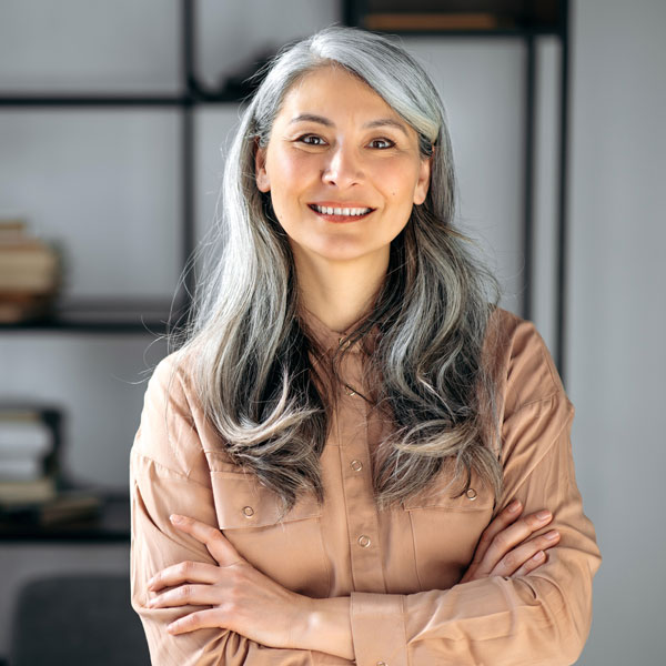smiling mature woman